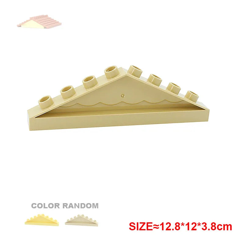 Large Building Block Assembly Accessories DIY Roof Wall Guardrail House City Farm Playground Series Set Gift Toys for Children