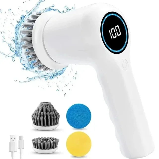 Zai Xiao Household Cleaning Brushes Electric Kitchen Brush Cleaning Gadgets for Home Multifunctional Cleaner Brush Electric Spin