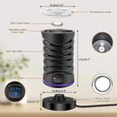 BRIEFNESS 4 in 1 Hot&Cold 2000W Electric Automatic Milk Frother Maker Steamer Frother Machine,600ml Foamer for Milk Latte Coffee