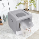 Modern Cat Litter Box Cat House Furniture Detachable Kitten Cat Potty Self Cleaning Hidden Toilet with Portable Scoop Drawer