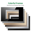 DIY Frame Only Wallpad Glass Aluminum Stainless Steel Panel 1 2 Gang Intermediate Reset Switch Brazil Socket 118*75mm