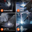 HITBOX 145A 4 in 1 Multi-process MlG Welder MMA/Gasless MIG/Lift TIG Welding Machine Support Spool Gun Large LED Display Welders
