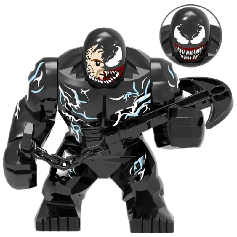 Disney Building Blocks Mini Model Figures Big Goblin Spiderman Iron Man Venom Captain Hawk Deadpool Technic Armor City Gift Toys