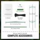 SucceBuy 6 Packs Tomato Cages for Garden Trellis Plant Stakes Suppor for Raised Garden Bed Vegetables Flowers Climbing Plants