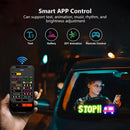 2PCS Devil Eyes Light Truck LED Windshield Eyes Custom Flexible Neon Matric Panel Car LED Display Flashing Evil Eyes For Cars