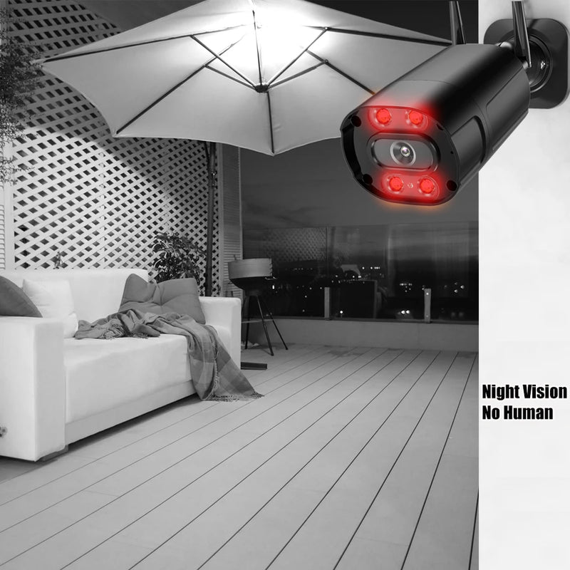 5MP/1080P Outdoor Wireless IP Camera HD Surveillance Security Camera Two Ways Audio IR Night Vision Bullet Wifi Camera