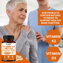 Vitamin K2 (MK7) + D3 Supplement - Healthy Bones, Teeth and Immune System, Promotes Clean Overall Circulation, Non-GMO