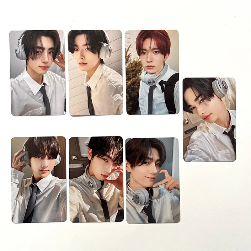 7Pcs Idol Boy Group Lomo Cards New Album Photocards HUENINGKAI TAEHYUN BEOMGYU SOOBIN YEONJUN Boy Group Fans Gift Collection