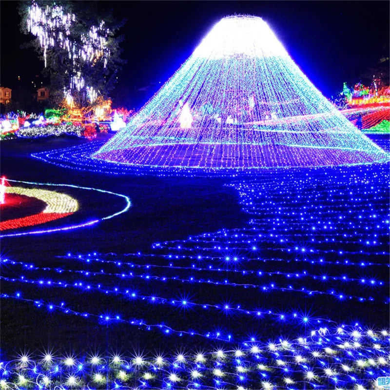 Xmas Outdoor Christmas Lights Led String Lights 100M 10M 5M Luces Decoracion Fairy Light Holiday Lights Lighting tree garland