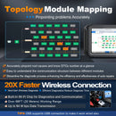 XTOOL D9 D9S Full System Car Diagnostic Tool Bi-Directional Control ECU Coding 45+ Resets Key Programming DOIP CANFD Topology