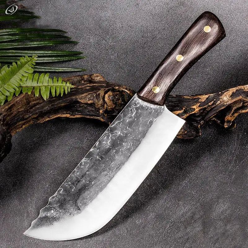 Cleaver Knife Forged Full Tang Butcher Knife 5CR15mov Stainless Steel Knife Sharp Slicing Knife Meat Chopping Butcher Knife