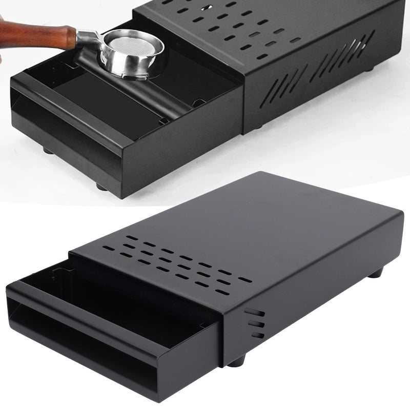 Coffee Knock Box Drawer Stainless Steel Thickened Coffee Residue Powder Box for Household Shop