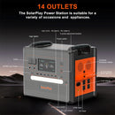 SOLARPLAY Semi-solid State Power Station 2500W 2400W Camping Supplies LiFePO4 Home Battery Portable Power Bank Generator US EU