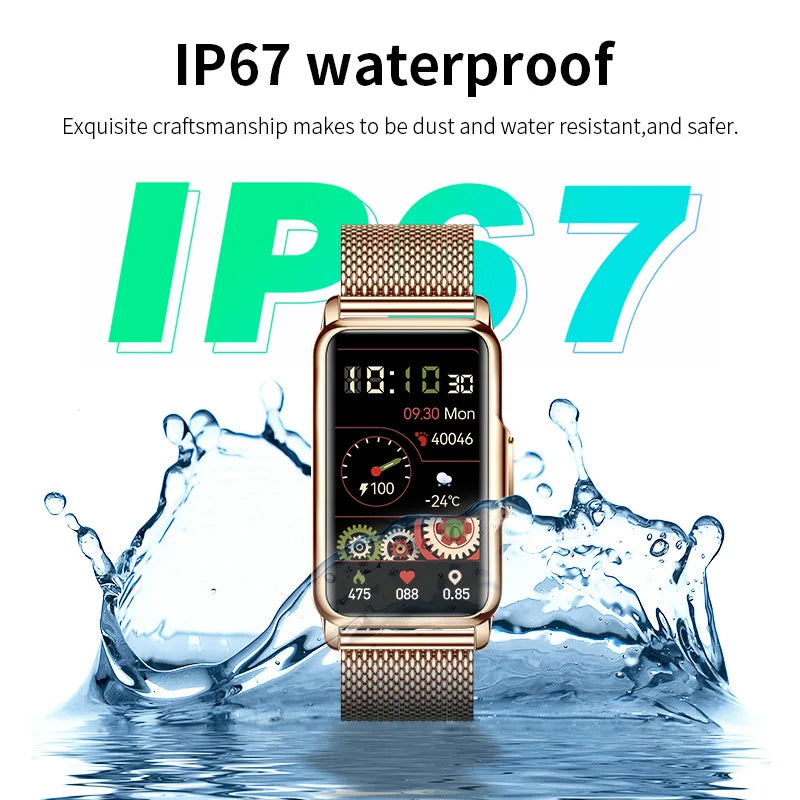 LIGE Smart Watch Call Reminder Music Control Life Waterproof Pedometer Fitness Sports Elegant Watch For Woman Smartwatch Women