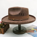 wool cowboy hats men hat felt male fedora with knot  felt hat for summer jazz disco hat for men black fedora hat  wool  hat