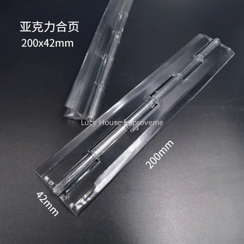 10Pcs/5pcs/set 25X33MM/30X34MM/45X38MM Transparent Plastic Folding Hinges Durable Clear Acrylic Hinge Tools