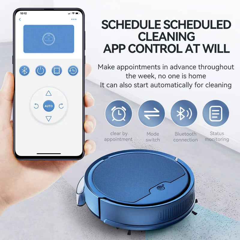 BowAI 3 In 1 Smart Sweeping Robot Home Mini Sweeper Sweeping and Vacuuming Wireless Vacuum Cleaner Sweeping Robots For Home Use