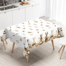 Easter Bunny Eggs Plastic Waterproof Tablecloth Easter Decor For Home 2025 Plants Table Cloth Easter Party Supplies Decor