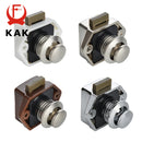 10PCS KAK Camper Car Push Lock 20mm RV Caravan Boat Motor Home Cabinet Drawer Latch Button Locks For Furniture Hardware
