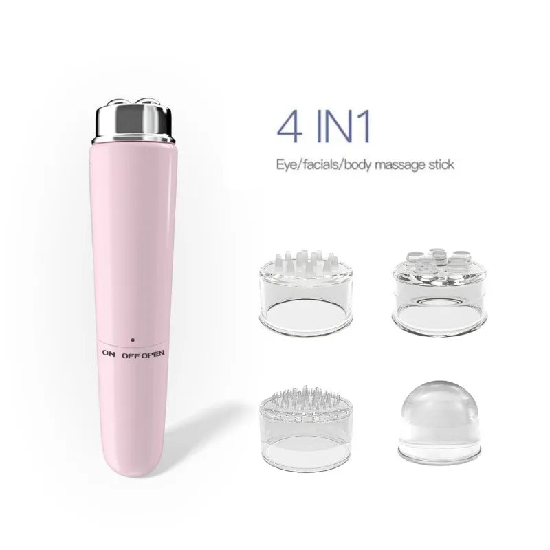 New Mini Eye Massager Electric Vibration Beauty Instrument Magnetic Therapy Portable V Face Massage Stick