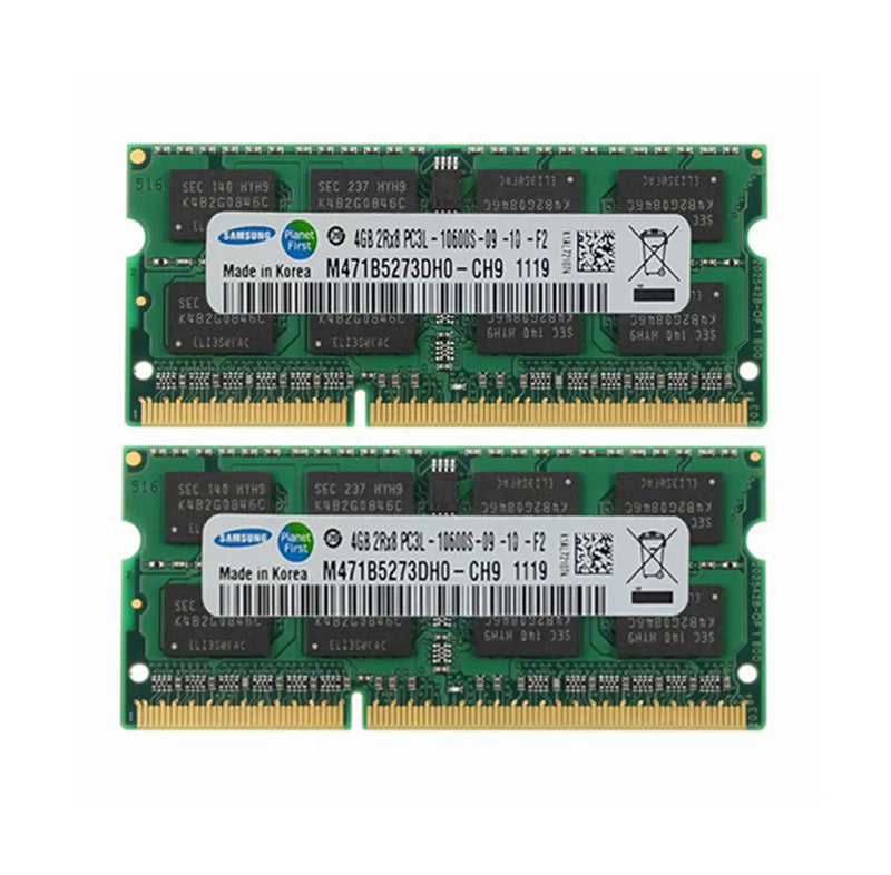 1/2PCS SAMSUNG Laptop Ram DDR3 DDR3L 8GB 4GB 1333Mhz 1600Mhz 1866Mhz SODIMM PC3-10600 12800 14900 Notebook 1.35V PC3 RAM Memoria