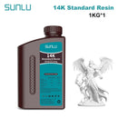 SUNLU 14K High Precision Resin 405nm UV Resin 1KG For LCD 3D Printer Material For Fast Curing  405nm UV Photopolymer Resin