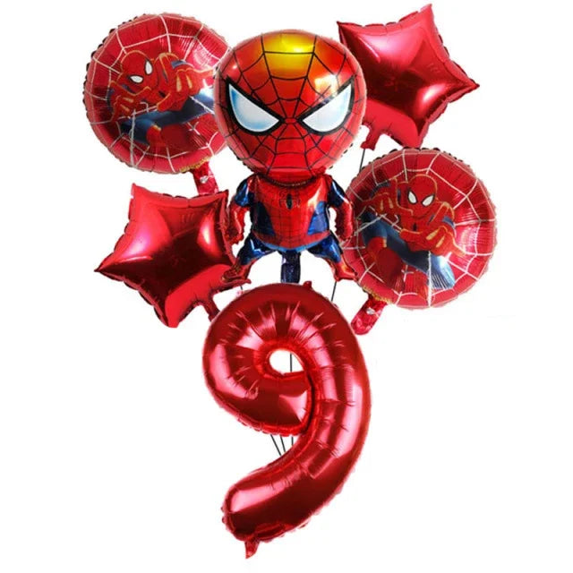 Spiderman Party Supplies Include Paper Cups Plates Balloons Tablecloth Cake Toppers for Kids Birthday Party Decor Baby Shower