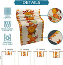 Autumn Thanksgiving Pumpkin Maple Leaf Linen Table Runners Dresser Scarf Decor Reusable Dining Table Runners Wedding Decorations