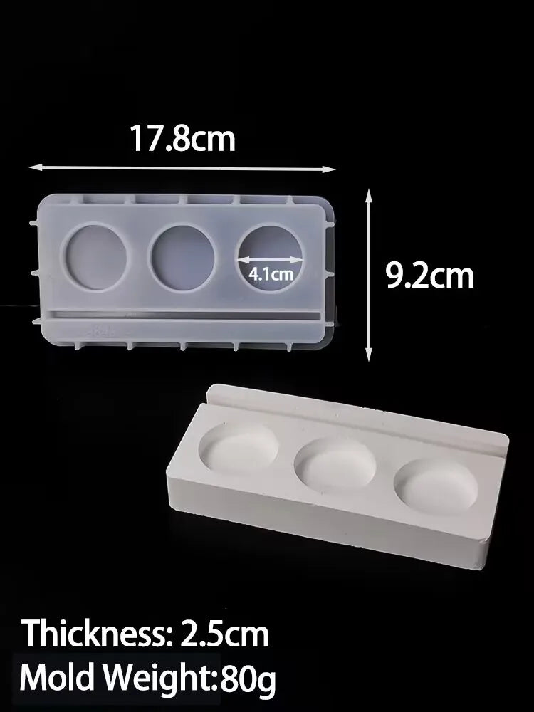 DIY Rabbit Kiss Butterfly Candlestick Mold Easter Bunny Ornament Silicone Molds Aromath Plaster Resin Candle Holder Craft Mould