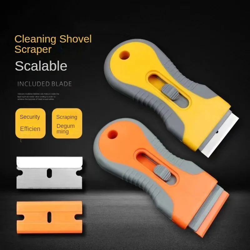 Car Sticker Remover Razor Scraper for Cleaning Stainless Steel Blade Vinyl Film Glue Window Ceramic Glass Oven Shovel Spatula