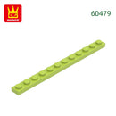 Wange 52Pcs/Lot 60479 1x12 Plate Building Blocks MOC Accessories Compatible with Construction Bricks Children Educational Toys