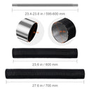 SucceBuy Diesel Heater Pipe Ducting Set 3" Extendable Air Duct Hose 1" Stainless Steel Exhaust Pipe 2 Air Vents Tee Air Outlet