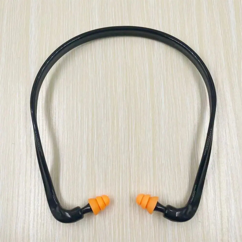 Soft Silicone Head-mounted Earplugs Protector Blue Black Orange Anti-Noise Earmuff Learning Sleeping Noise Reduction Ear Plugs