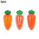 3/6Pcs Easter Plastic Carrot Candy Box Creative Clear Gift Boxes Easter Party Decorations for Home Kids Birthday Favors Supplies