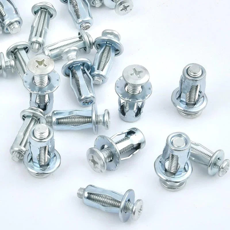 20PCS M4x20mm Expansion Screw Petal Nuts Jack Nuts Car Metal Screw for Hollow Wall Iron Skin Petal Nut Expansion Lantern