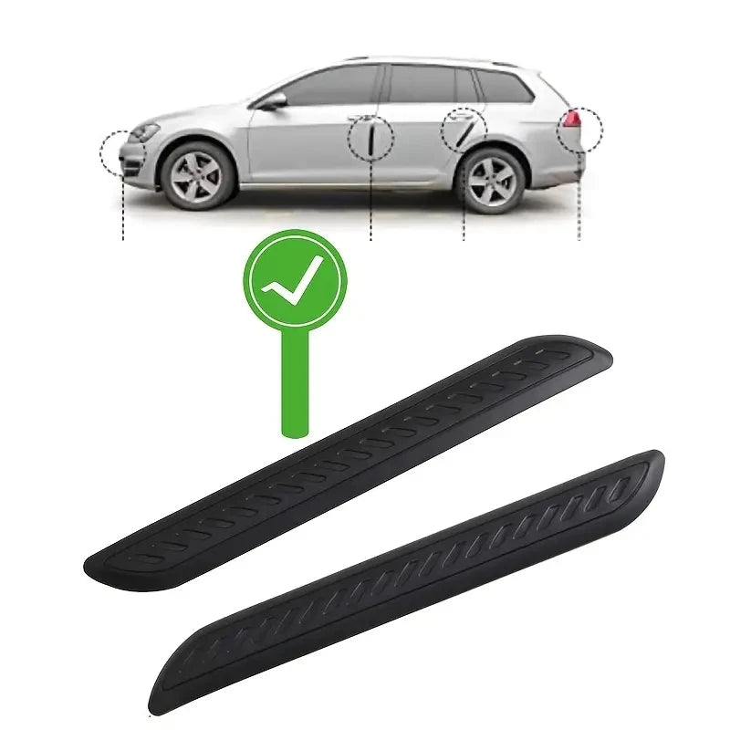 2Pcs Universal FrontRear Bumper Corner Protector Guard CarAnti-collisionProtection DecorationStrip Car Accessories