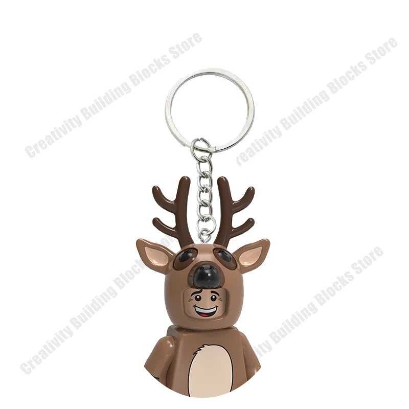 Hot Selling Classic Series keychain Mini 3D Character Model Set Building Blocks Assembling Toys Children's Birthday Gifts