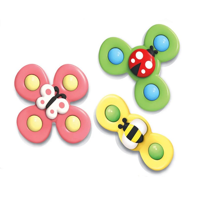 1pcs Cartoon Fidget Spinner Kid Toys Suction Cup Spinner Gyroscope Toy Anti stress Educational Fingertip Rattle Toy for Children