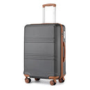 Kono Lightweight Cabin Suitcase - 20/24/28 Inch ABS Hard Shell, Fits EasyJet Under Seat, large-Compact Carry-On Trolley Case