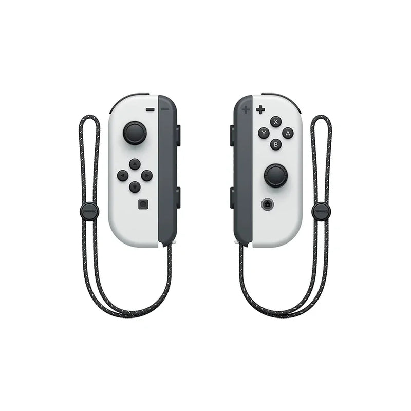 Nintendo Switch OLED Video Game Console with Joy Con 7 Inch OLED Screen TV Tabletop Handheld Mode 64GB White and Blue Red Set