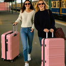 KONO TSA Lock, suitcase (M/L/XL) TONO Hard Case, Lightweight ABS Trolleys with Twin wheels