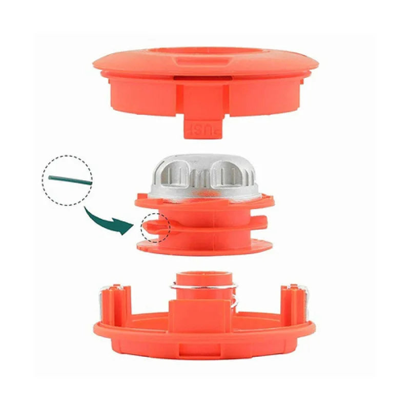 Universal String Grass Trimmer Head With Line Lawn Mower Garden Tool For Grass Trimmer Two key slots to lock the trimmer line