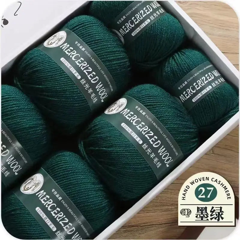 Hand-knitted Mongolian Cashmere Yarn for Cardigan Hat and Sweater, Worsted Woolen Wool, Hand-knitted Thread, 100g