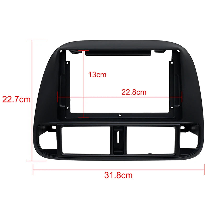 2 Din Car Fascia Radio Frame for Honda Civic (EJ/EK/EM) 1995-2001 9 inch Dash Kit Install Adapter Panel Console Bezel Trim Cover