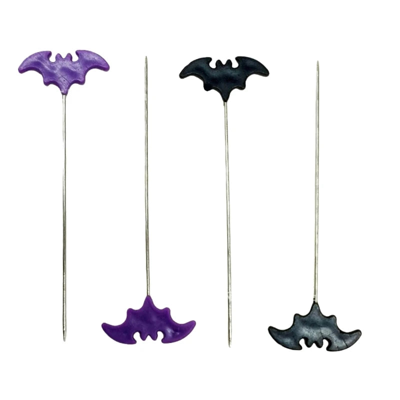 50/100pcs Dressmaking Pins Embroidery Patchwork Pins Accessories Halloween Bat Sewing Needle DIY Sewing Tools Decoration
