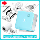 Phomemo M02Pro Mini Portable Printer Wireless Thermal Labeler 300dpi Inkless Printing 15/25/50/53mm for Photo Easy Labeling