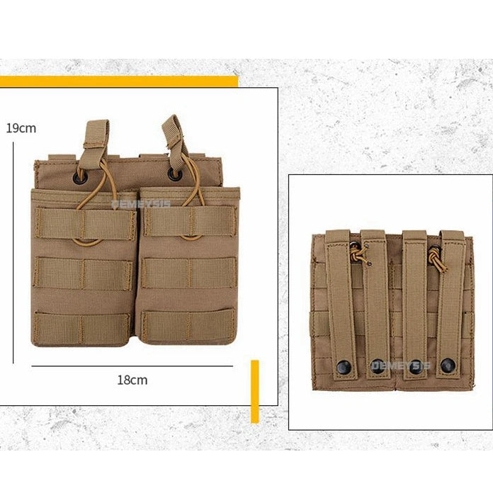 Airsoft Paintball Mag Pouch Single / Double / Triple AK M4 Rifle MOLLE Magazine Pouches Tactical  Outddor Shooting Hunting