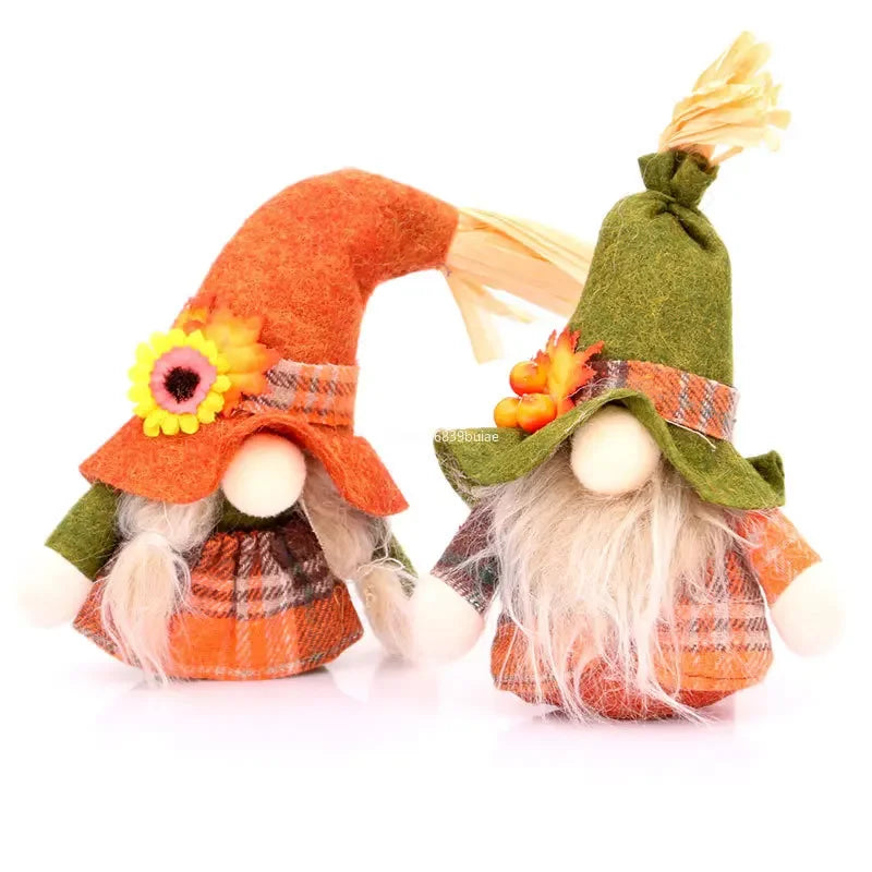 1pc Fall Gnome Autumn Gnome Pumpkin Sunflower Swedish Dwarf Thanksgiving Day Christmas Decor Nordic Gnome Land God Old Man Decor