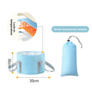 1pc Portable Collapsible Foot Bath Basin with Handles Perfect for Soaking Feet Traveling Camping and Outdoor Activities