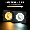 U'King 4PCS 200W COB Par Light 2x100W Blinder Lighting 2 Eyes LED 2IN1 COB Cool Warm White Lighting Party Bar DMX Stage Lighting